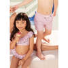 Boy's Swim Shorts, Pink Geo - Swim Trunks - 4