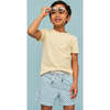 Boy's Swim Shorts, Blue Floral - Swim Trunks - 3