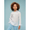 100% Linen Shirt, Light Blue Stripes - Button Downs - 2