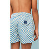 Boy's Swim Shorts, Blue Floral - Swim Trunks - 5