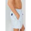 Boy's Swim Shorts, Blue Stripes - Swim Trunks - 6
