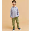 Cotton Chino Trousers, Olive Green - Shirts - 3