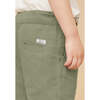 Linen Cotton Shorts, Blue Gray - Shorts - 3