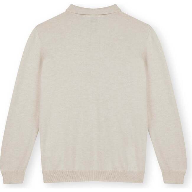 Polo Sweater, Beige - Sweaters - 5