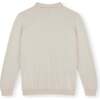 Polo Sweater, Beige - Sweaters - 5