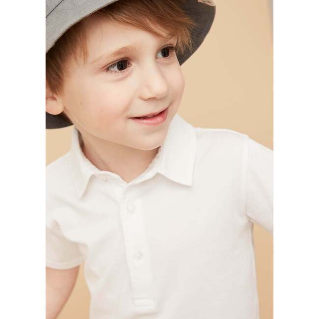 Linen Cotton T-Shirt, Gray Green - Polo Shirts - 4