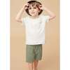 Linen Cotton Shorts, Blue Gray - Shorts - 6