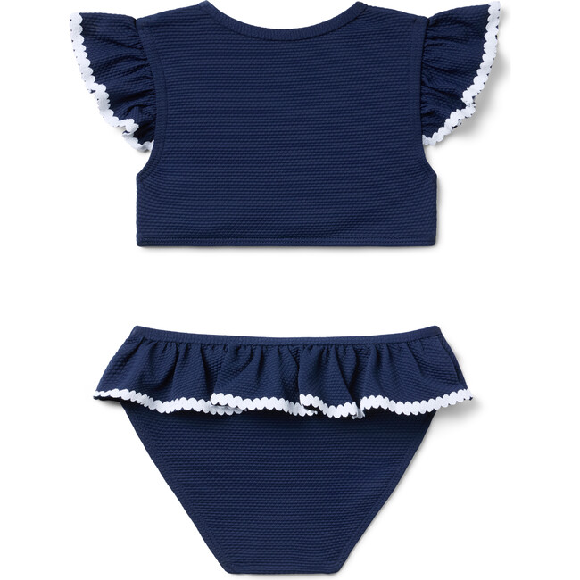 Recycled Textured Ruffle 2-Piece Swimsuit - Two Pieces - 2