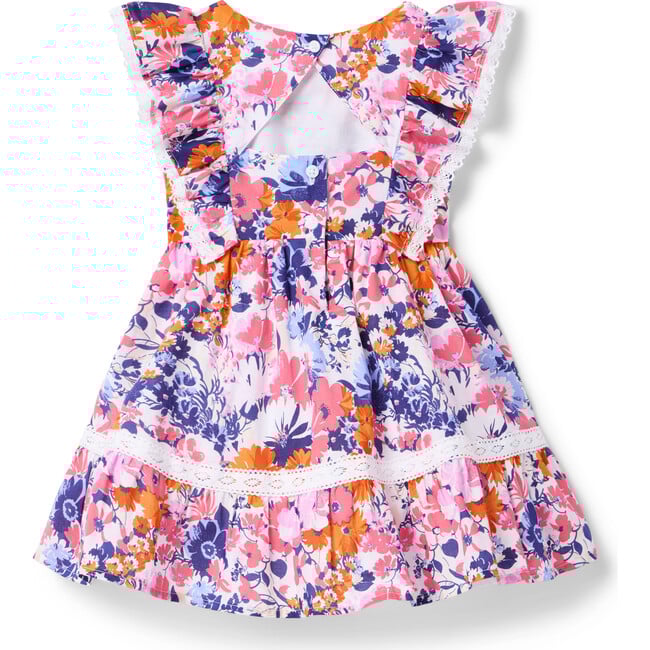 Floral Lace Trim Dress - Dresses - 2