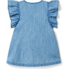 Chambray Ruffle Sleeve Dress - Dresses - 2