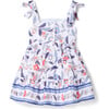 Floral Bow Strap Dress - Dresses - 2