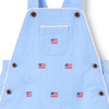 Baby Embroidered Flag Oxford Overall - Overalls - 2