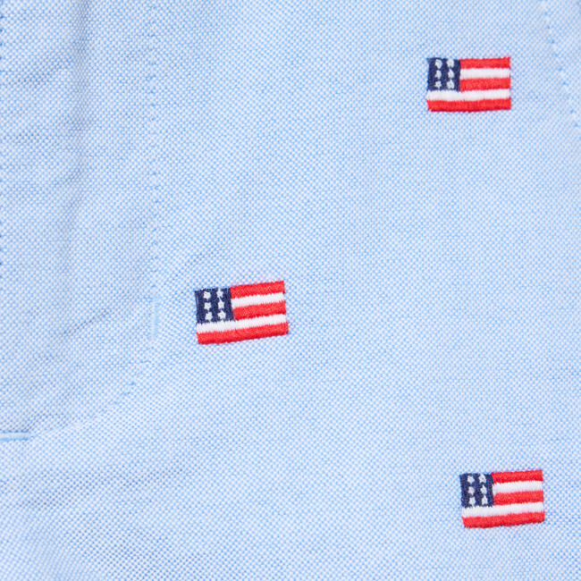 Embroidered Flag Oxford Short - Button Downs - 3