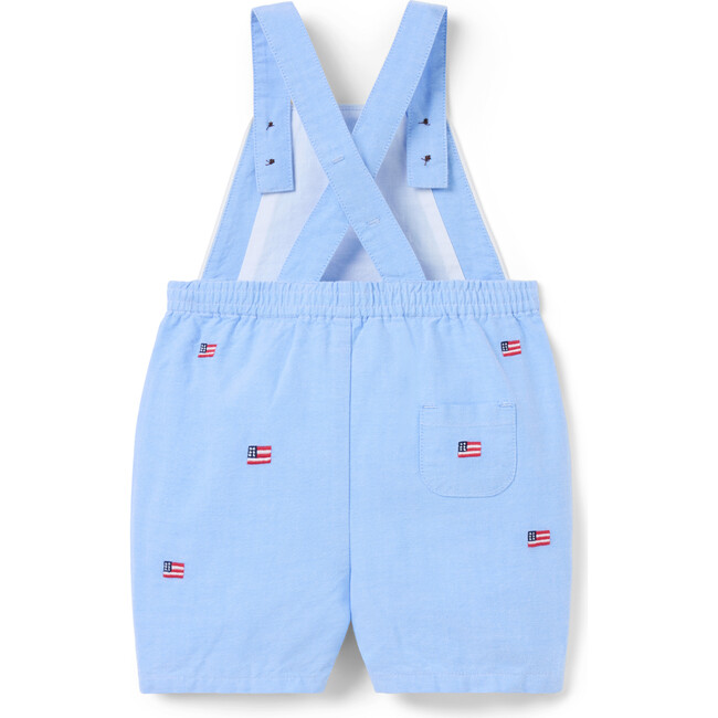 Baby Embroidered Flag Oxford Overall - Overalls - 3