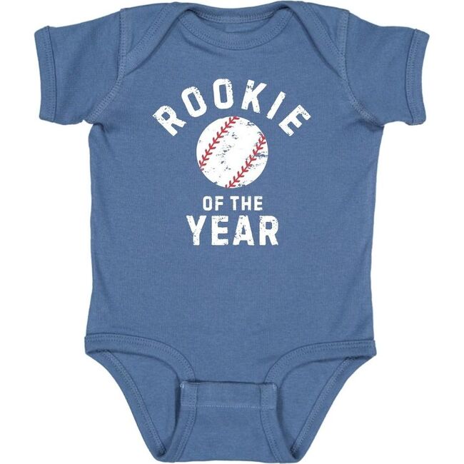 Rookie of the Year Short Sleeve Bodysuit, Indigo