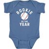 Rookie of the Year Short Sleeve Bodysuit, Indigo - Onesies - 1 - thumbnail