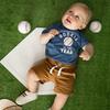 Rookie of the Year Short Sleeve Bodysuit, Indigo - Onesies - 2
