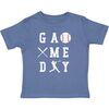 Baseball Game Day Short Sleeve T-Shirt, Indigo - T-Shirts - 1 - thumbnail