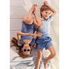 Boy's Swim Shorts, Blue Geo - Swim Trunks - 3