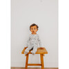 Alta Print 2-Way Zip-Up Footie, White - Footie Pajamas - 2