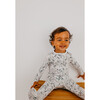 Alta Print 2-Way Zip-Up Footie, White - Footie Pajamas - 3