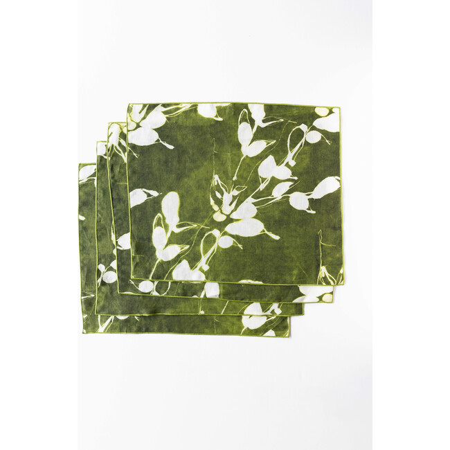 Porto Print in Olive Placemat, Set of 4