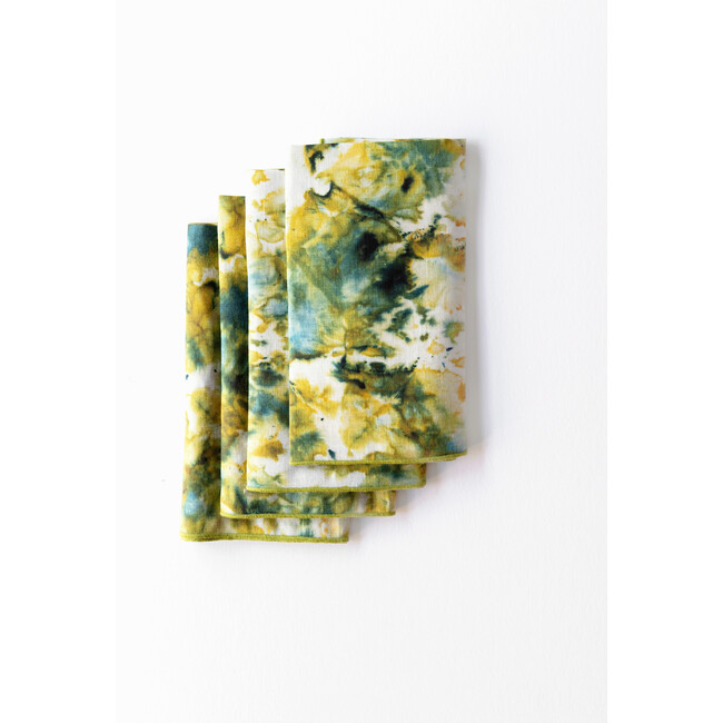 Green Marble Napkin, Set of 4