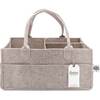 Durable Felt Removable Insert Diaper Caddy, Oatmeal - Storage - 1 - thumbnail