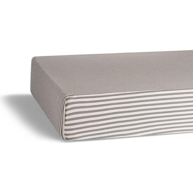 Crib Sheet, Pewter Stripe
