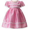 Eloise Taffeta Scalloped Dress and Bloomers, Pink - Dresses - 1 - thumbnail