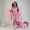 Eloise Taffeta Scalloped Dress, Pink - Dresses - 3