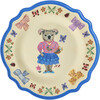 Melamine Vintage Dinner Plate with Nathalie Lété Print - Blue - Tableware - 1 - thumbnail