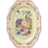 Melamine Vintage Serving Dish with Nathalie Lété Print - Pink - Large - Tableware - 1 - thumbnail