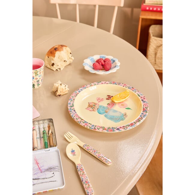 Melamine Kids Lunch Plate with Nathalie Lété Print - Pink - Tableware - 2