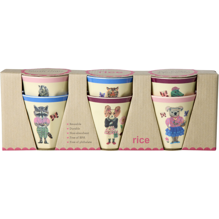 Melamine Cups with Nathalie Lété Print - Small - 6 Pack - 6.7 oz per cup - Tableware - 1