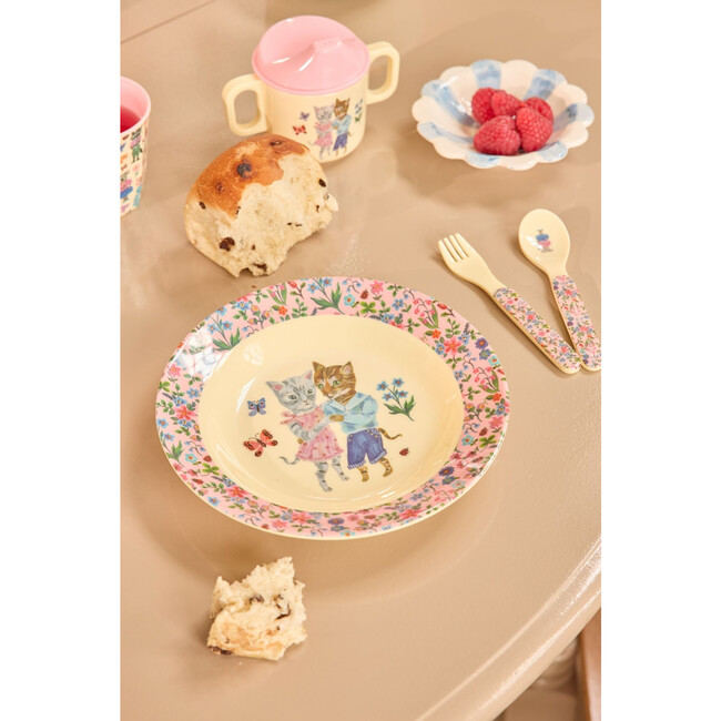 Melamine Kids Bowl with Nathalie Lété Print - Pink - 8.4 oz - Tableware - 2