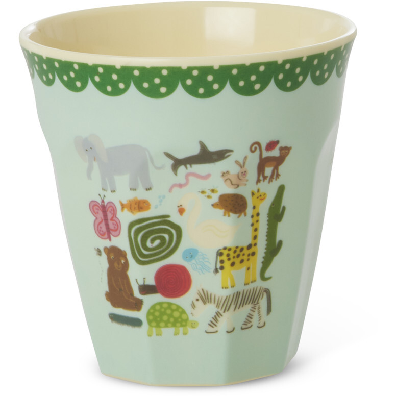 Melamine Cup with Wildlife Print - Mint - Medium - 8.4 oz - Tableware - 1
