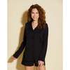 Long Sleeve Top & Boxer Pajama Set Black/Black - Pajamas - 1 - thumbnail