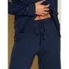 Petite Long Sleeve Top & Pant Pajama Set Navy/Navy - Pajamas - 2