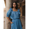 Mae Top, Blue Diamond Ditsy - Blouses - 1 - thumbnail