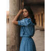 Mae Top, Blue Diamond Ditsy - Blouses - 2