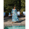 Sybil Dress, Green & Blue Geo - Dresses - 2