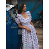Daphne Dress, Blue and Pink Dandelion - Dresses - 2