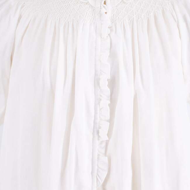 Women's Lounge Dress, Ivory - Dresses - 2
