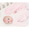 Knit Baby Girl Sweater & Stockings Set, Pink - Mixed Apparel Set - 1 - thumbnail