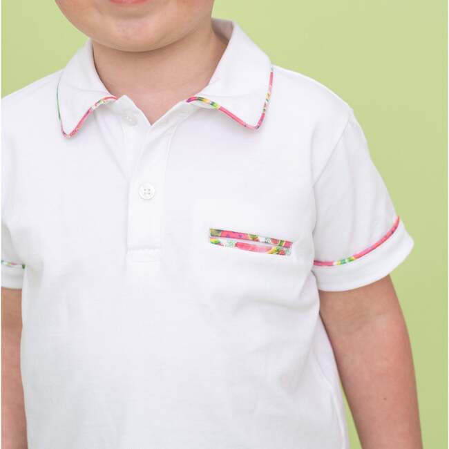 Mason Boy Polo Set, White - Mixed Apparel Set - 4