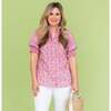 Isla Women's Shirt Flora, Pink - Blouses - 2