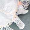 Knit Baby Booties, Light Blue - Booties - 4