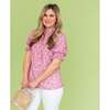Isla Women's Shirt Flora, Pink - Blouses - 4