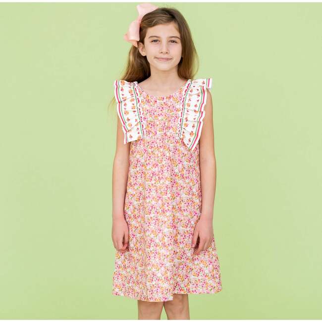 Goldie Big Girl Dress, Orange - Dresses - 2